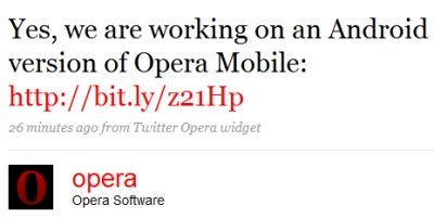 opera android twitter