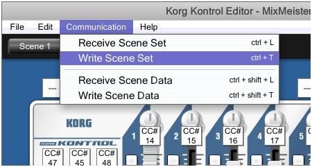 Korg nanoKontrol Scene Set for MixMeister