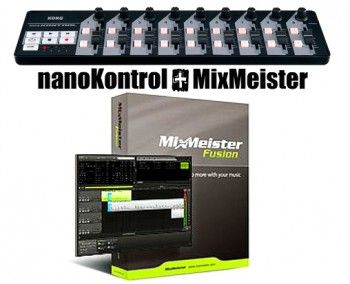 Korg nanoKontrol with MixMeister Studio
