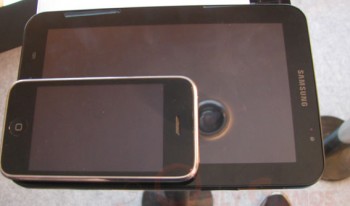 Size Comparison - iPhone vs Galaxy Tab