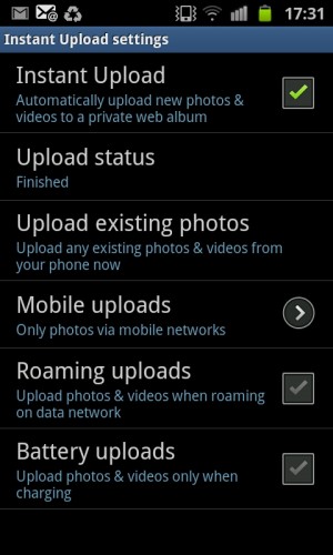 Auto Upload Google+ Android App Picasa