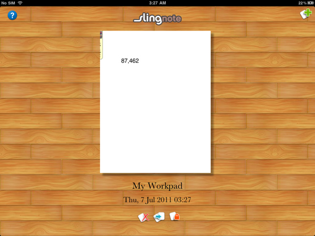 Sling Note iPad WorkBook
