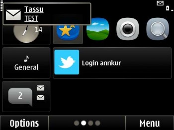 Nokia E6 Messages Notification