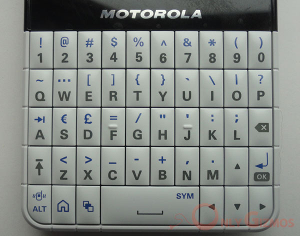 Motorola EX119 Keyboard