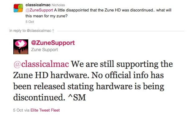 Zune from Microsoft after WP7 Launch