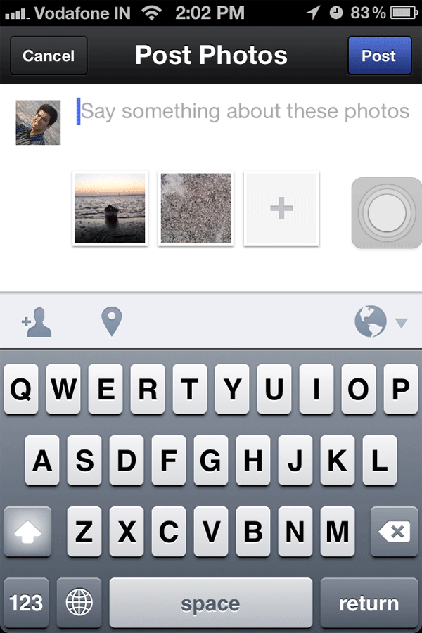 Facebook Camera App for iOS