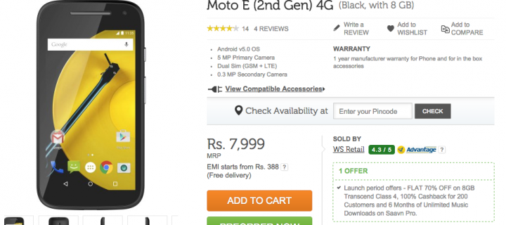 Airtel, Motorola Joins Hands Together; Brings Out Moto E (2nd Gen)