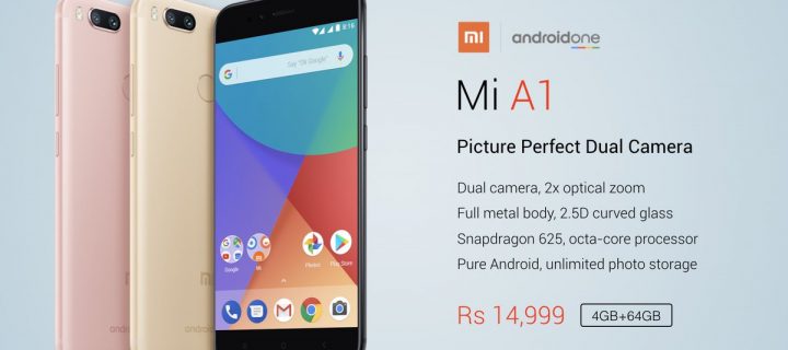 Xiaomi Mi A1 is Official with Topnotch Dual Cameras, Premium Design, Stock Android
