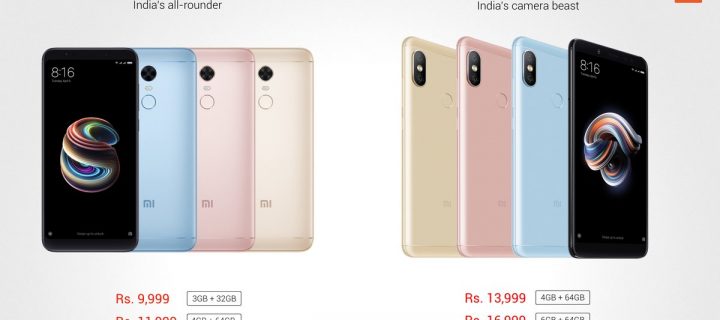 Xiaomi Redmi Note 5, Note 5 Pro Arrives with 18:9 Display, SD 625/636, Stunning Cameras