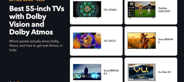 Best 55-inch TVs with Dolby Vision and Dolby Atmos in India (2026)