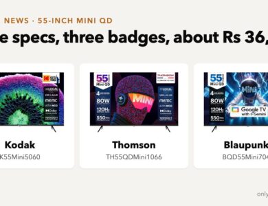 Kodak, Thomson and Blaupunkt Mini QD TV 55-inch in India from Rs 34999: is it worth buying in 2026?