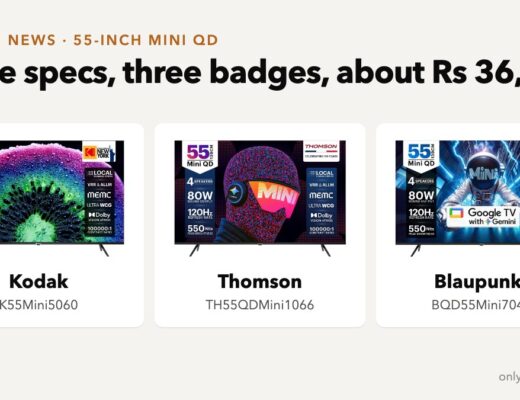 Kodak, Thomson and Blaupunkt Mini QD TV 55-inch in India from Rs 34999: is it worth buying in 2026?