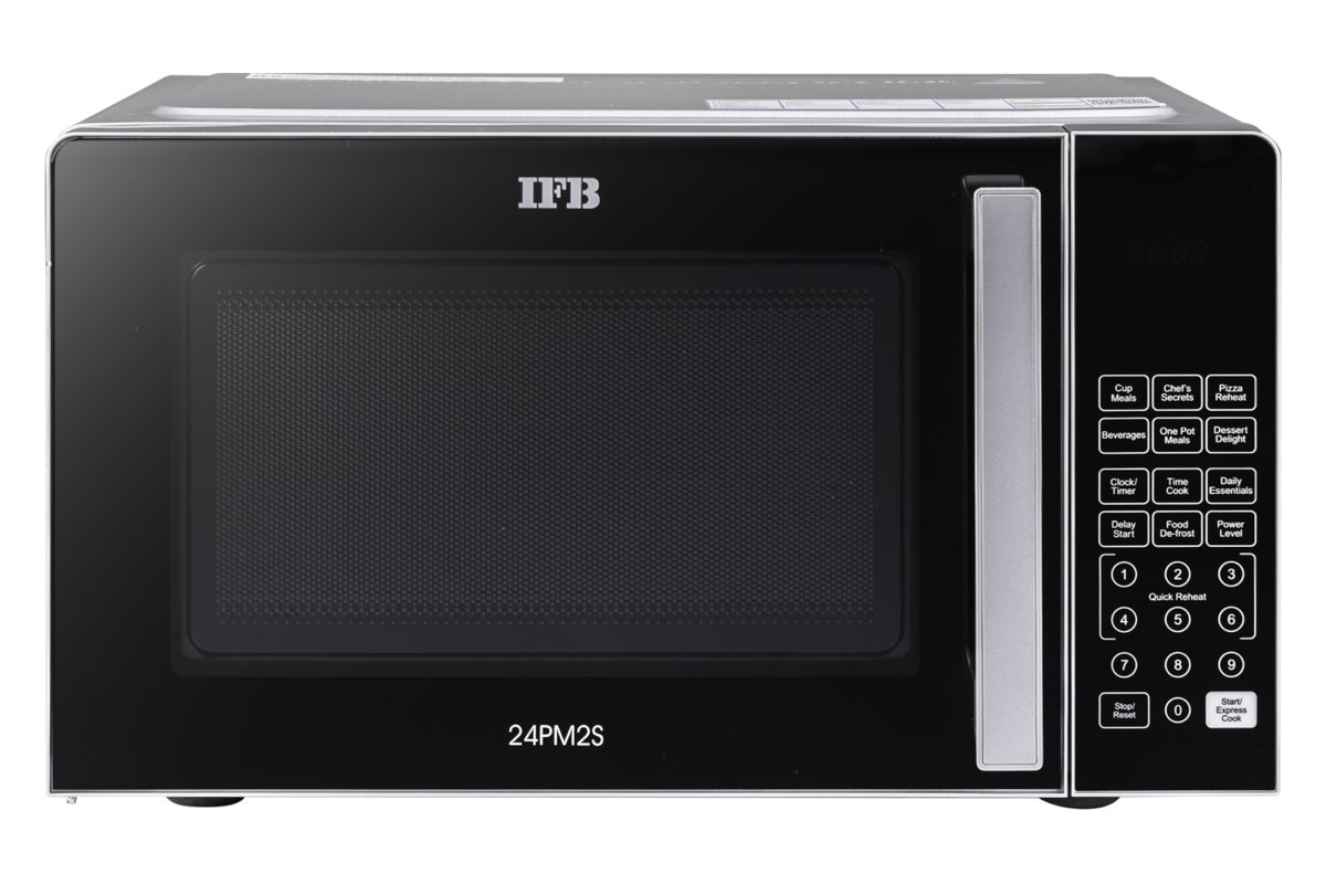 IFB 24PM2S 24 L solo microwave oven, front view