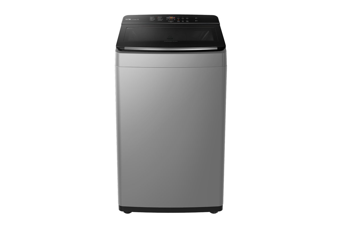 IFB TL701MG1 7 kg top-load washing machine in grey, front view