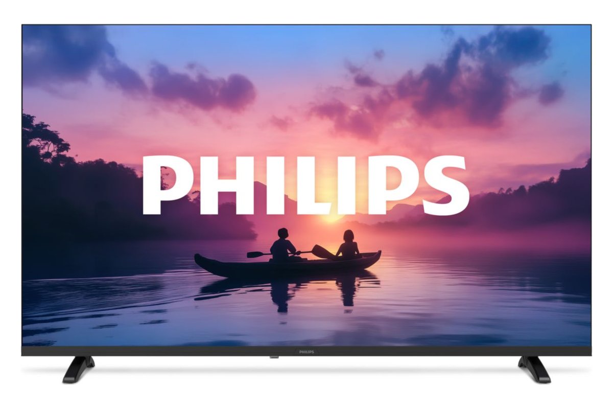 Philips 32PFT6130 32-inch Google TV, front view on its feet