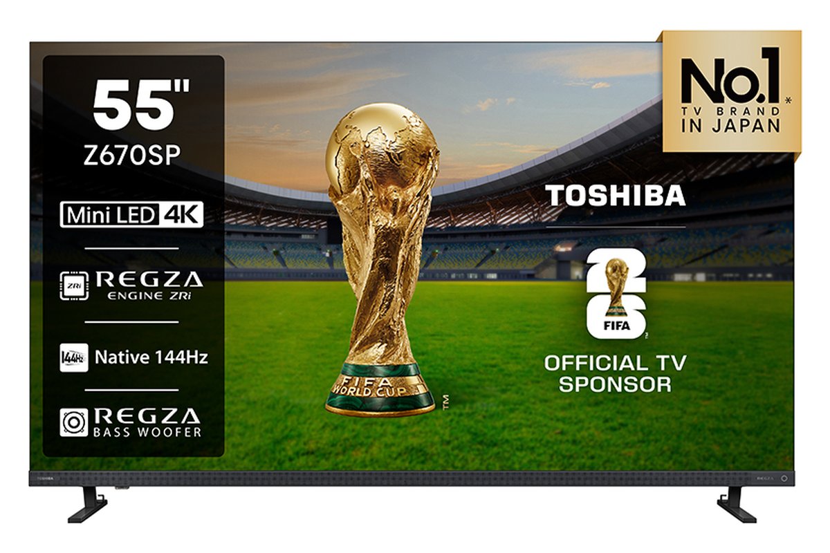 Toshiba 55Z670SP 55-inch Mini LED QLED TV, front view